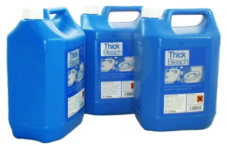 8 x 5 Litre Bottles of Professional Industrial Cleaning Bleach